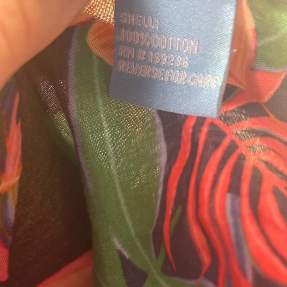 J McLaughlin Colorful Lois Blouse Long Sleeve Button Up Shirt Size XS Maximalist - Picture 7 of 7